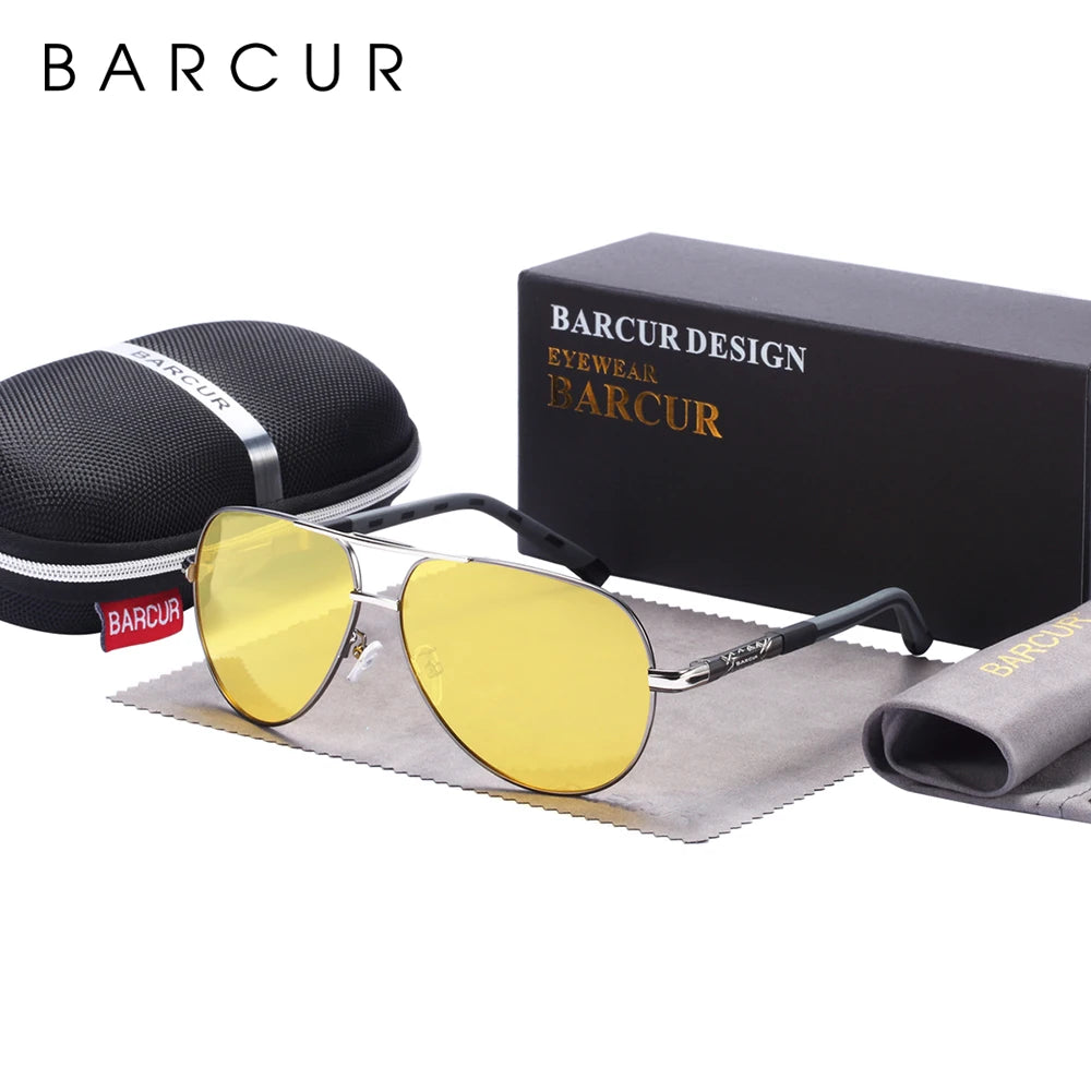 BARCUR Aluminum Vintage Men's Polarized Sunglasses – Classic Coating Driving Eyewear