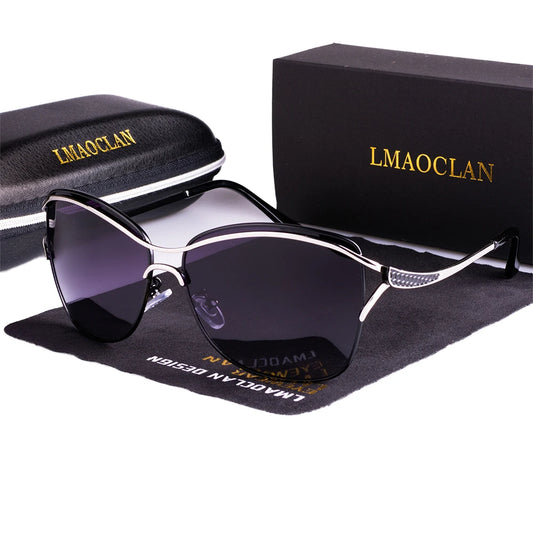 Women's Luxury Polarized Sunglasses – Vintage Oversized Designer Driving Eyewear