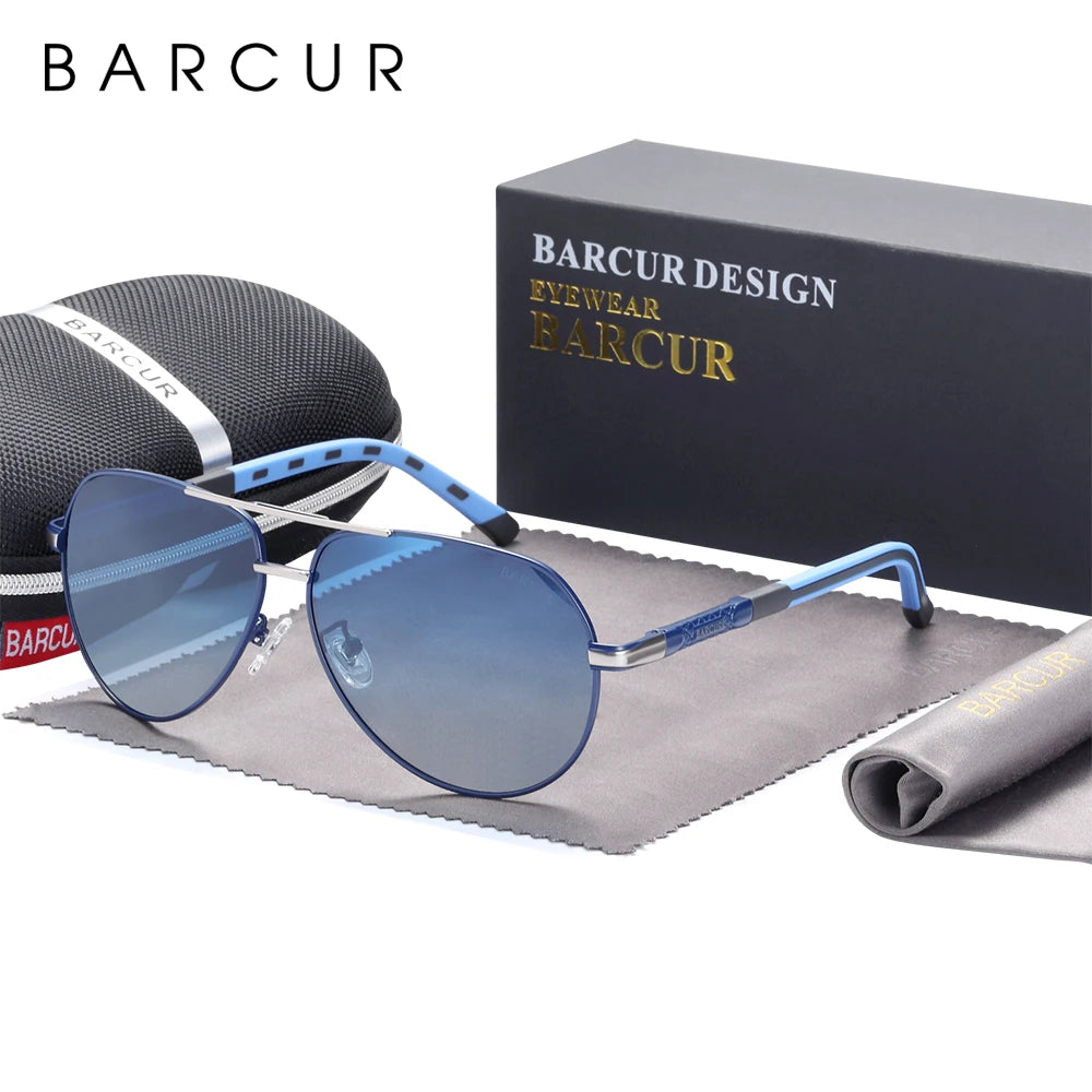 BARCUR Polarized Sunglasses for Men & Women – Gradient Lens Classic Eyewear