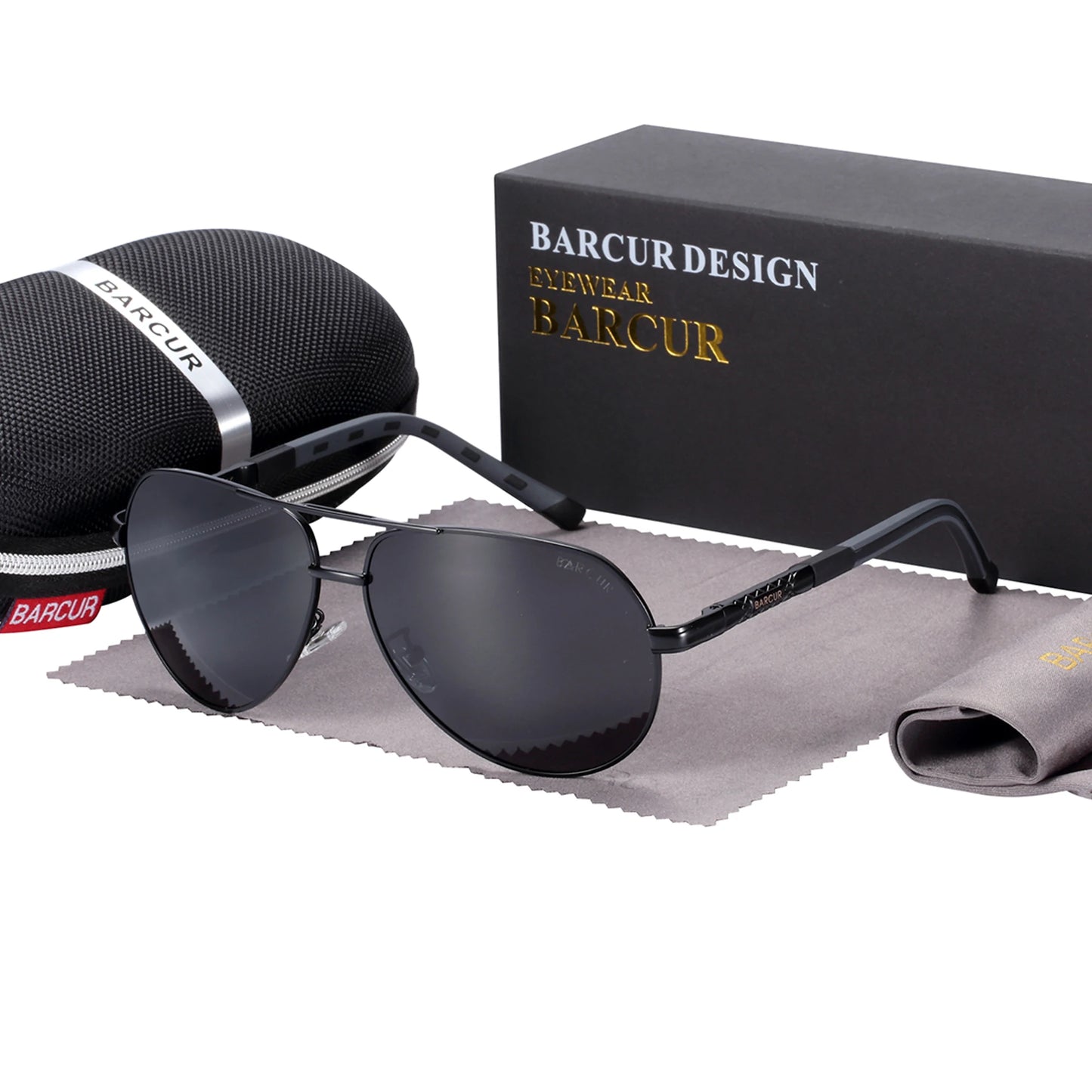 BARCUR Aluminum Vintage Men's Polarized Sunglasses – Classic Coating Driving Eyewear