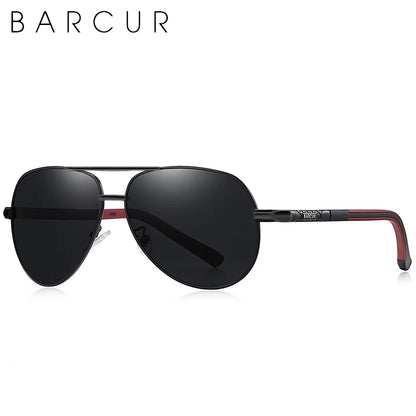BARCUR Aluminum Vintage Men's Polarized Sunglasses – Classic Coating Driving Eyewear