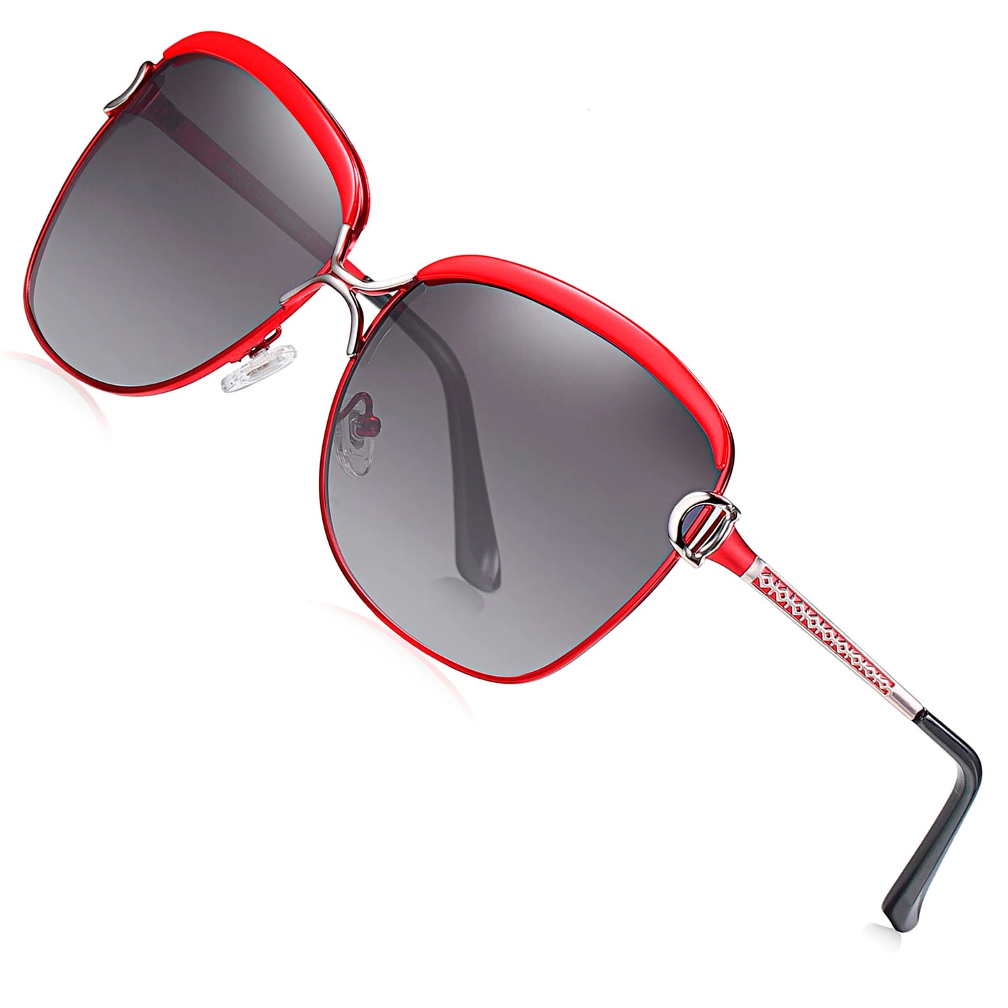 BARCUR Polarized Ladies Sunglasses – Round Gradient Lens Luxury Square Eyewear