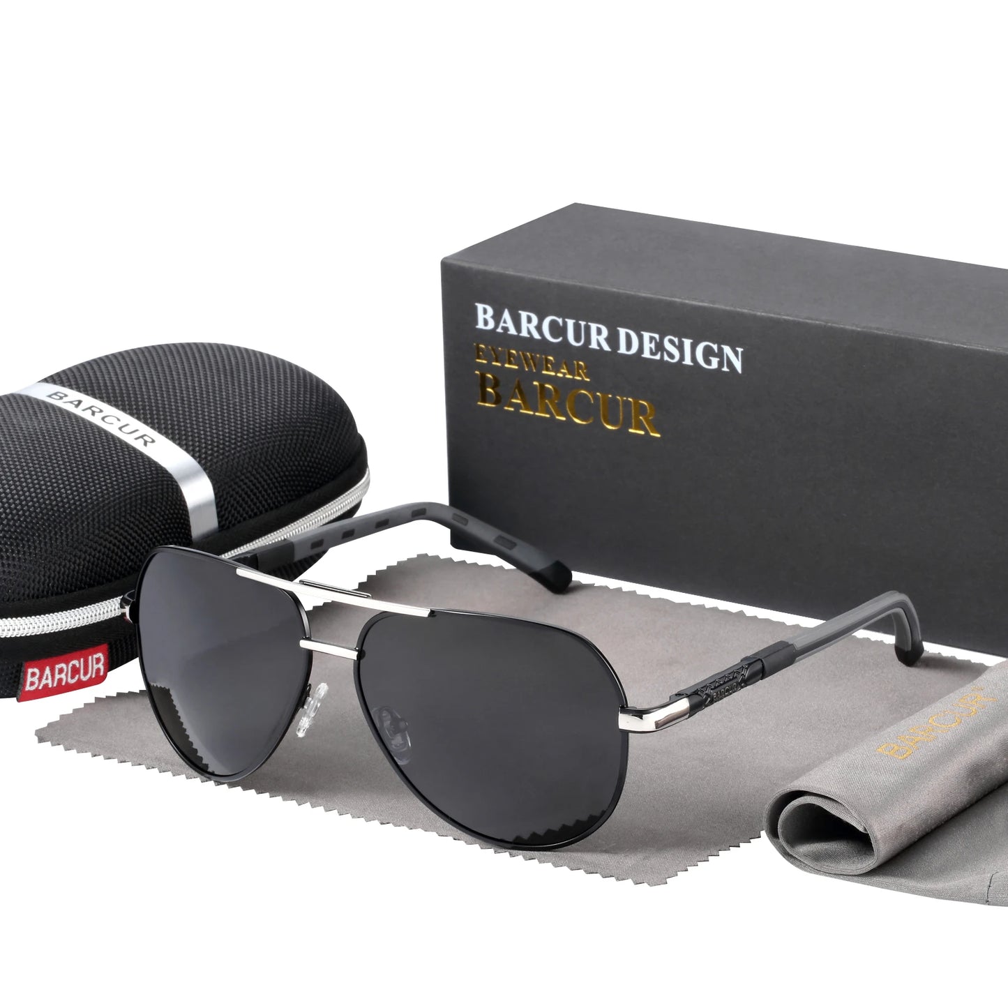 BARCUR Aluminum Vintage Men's Polarized Sunglasses – Classic Coating Driving Eyewear