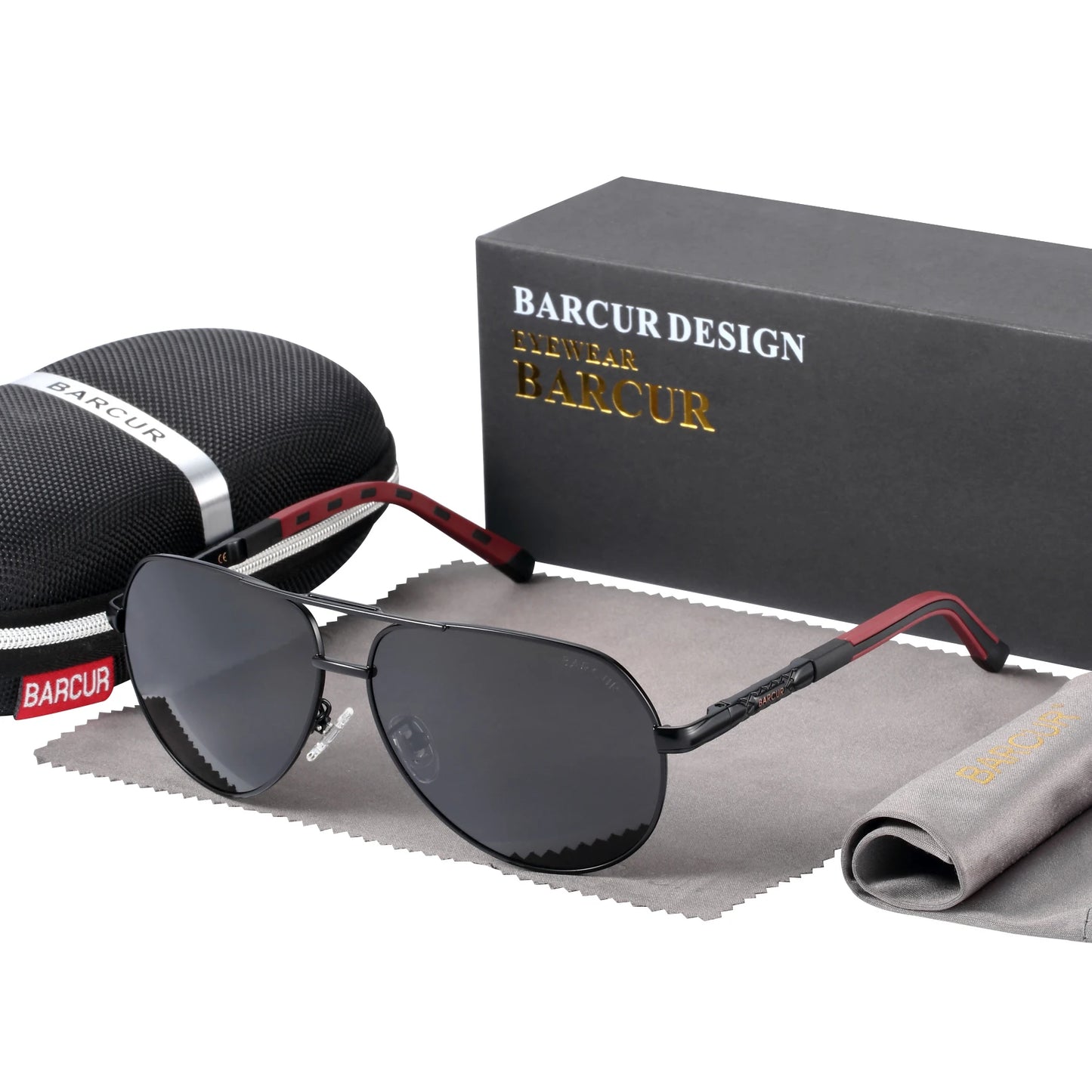 BARCUR Aluminum Vintage Men's Polarized Sunglasses – Classic Coating Driving Eyewear