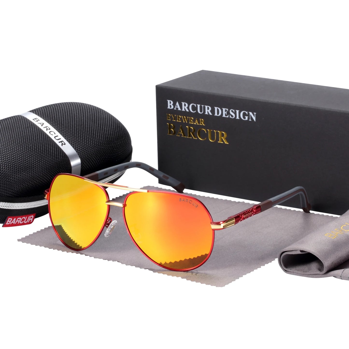 BARCUR Aluminum Vintage Men's Polarized Sunglasses – Classic Coating Driving Eyewear