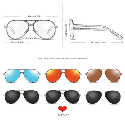BARCUR Aluminum Vintage Men's Polarized Sunglasses – Classic Coating Driving Eyewear